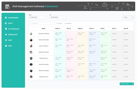 Shift Management Software System .